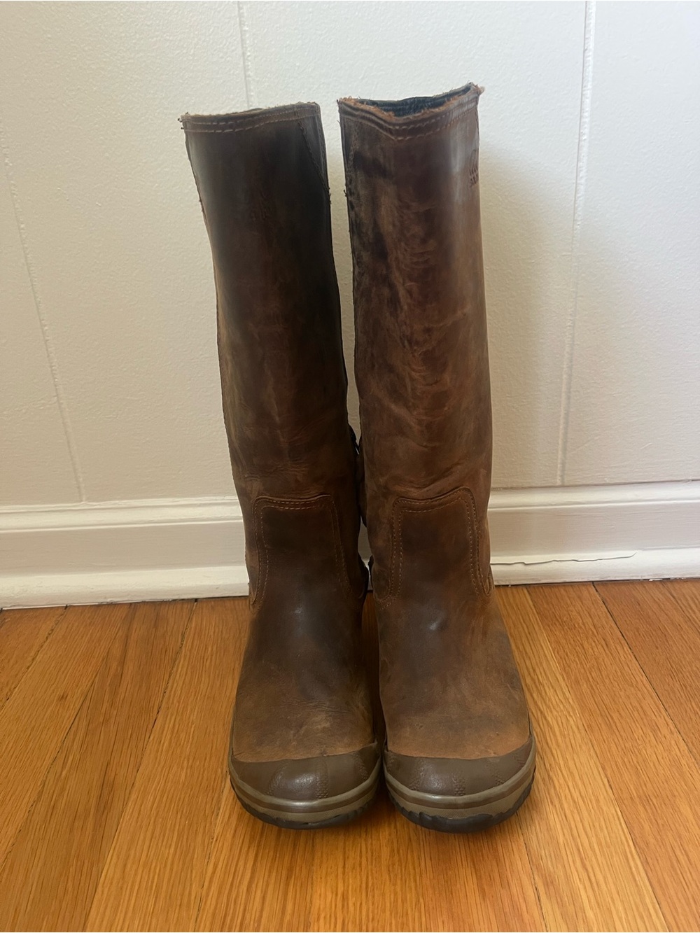 Sorel Women's Brown Leather Tall Winter Boots